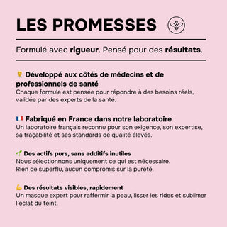 MASQUE VISAGE COLLAGÈNE EXPERT – Effet Seconde Peau & Coup d’Éclat Immédiat – Hydratation, Fermeté & Lissage – Biocellulose Haute Performance – Made in France