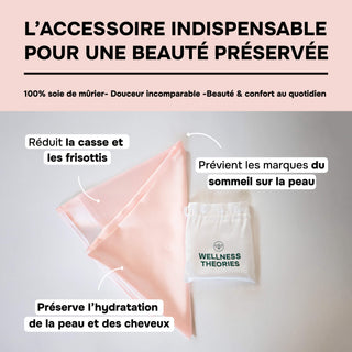 PACK 4 x TAIES D’OREILLER EN SOIE DE MÛRIER 22MM ROSE – 100% Naturelle – Anti-Rides, Préserve l’Hydratation & Limite la Casse des Cheveux – Luxe & Confort Nocturne