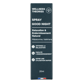 BOX Good Night – Rituel Sommeil Profond & Naturel - Spray Buccal à la Mélatonine + Roll-On Relaxant – Pour S’endormir Rapidement, Lutter Contre les Réveils Nocturnes & Se Réveiller Apaisé – Made in France