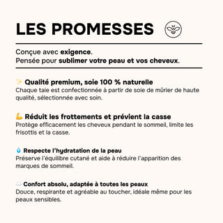 PACK 4 x TAIES D’OREILLER EN SOIE DE MÛRIER 22MM IVOIRE – 100% Naturelle – Anti-Rides, Préserve l’Hydratation & Limite la Casse des Cheveux – Luxe & Confort Nocturne