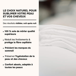 PACK 4 x TAIES D’OREILLER EN SOIE DE MÛRIER 22MM IVOIRE – 100% Naturelle – Anti-Rides, Préserve l’Hydratation & Limite la Casse des Cheveux – Luxe & Confort Nocturne