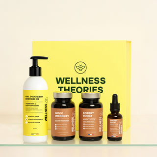 Box Energie Ritual – L’Alliance Énergie : Compléments + Aromathérapie + Gel Douche Vivifiant - Booster Pour le Corps et l'Esprit - Made In France