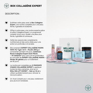 BOX Collagène Expert – Rituel Beauté Intégral : Complément Collagène + Soin Visage Pour Révéler l’Éclat et La Fermeté - Made In France