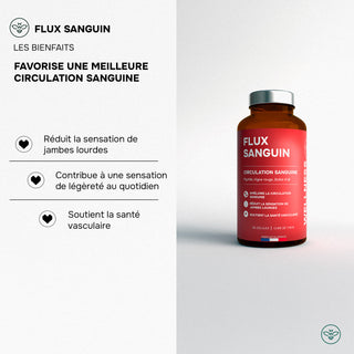 FLUX SANGUIN – Circulation, Microcirculation & Jambes Légères– 60 Gélules