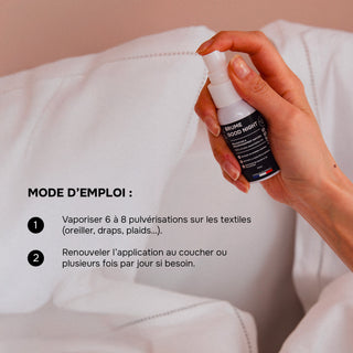 BRUME GOOD NIGHT – Spray Sommeil Bio aux Huiles Essentielles – Lavandin, Camomille, Ylang-Ylang & Orange Douce – Relaxation, Endormissement & Nuit Réparatrice – 50 ml – Made in France