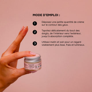EYE LIFT EXPERT – Effet Lift Immédiat & Anti-Fatigue – Soin Bio Regard Lissant – 98% d’Origine Naturelle – Pot 15 ml – Made in France